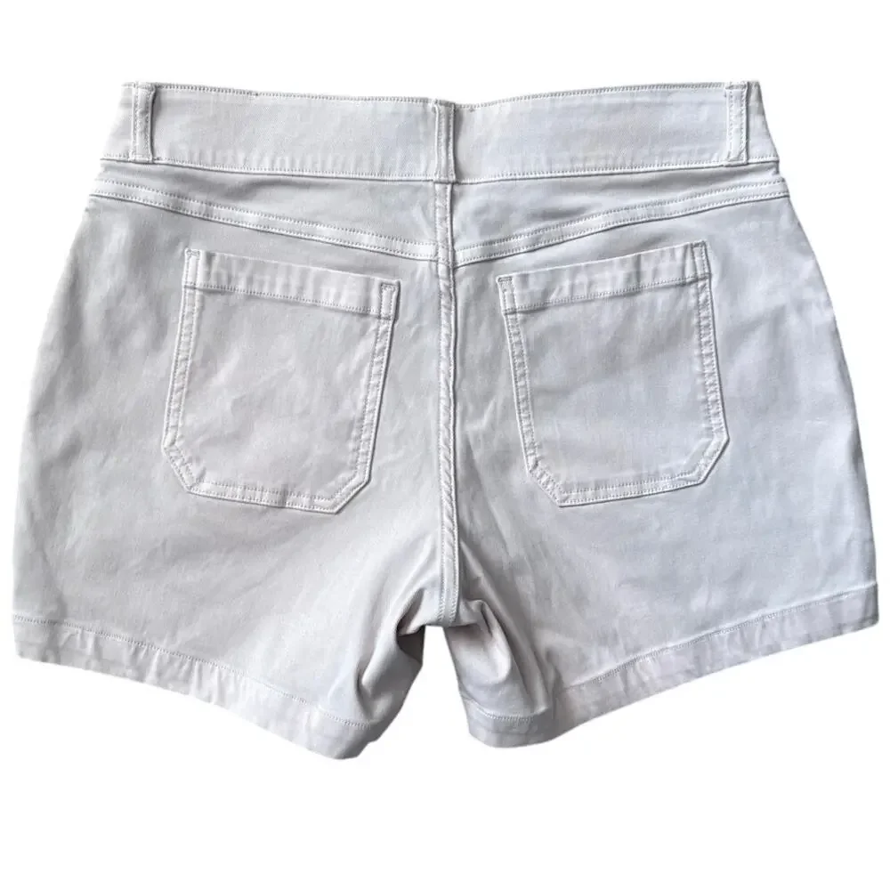 Spanx Stretch Twill Pull On Shorts Mauve Size Medium - Picture 5 of 8